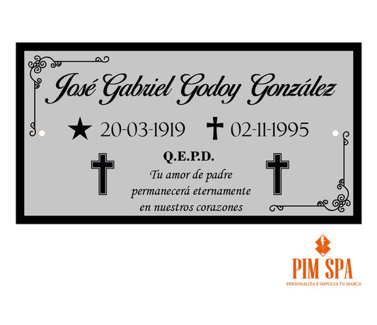 🕊️ Placa Recordatoria N°4